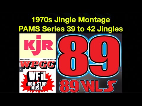 1970s PAMS Radio Jingle Montage - KHJ KFRC WABC KLIF WFIL CHUM KIMN And more - Early 1970s