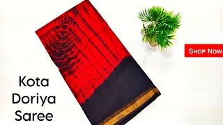 New Collection Kota Doriya Saree #shopnow #blockprint #kotasarees #kotadoriyasaree