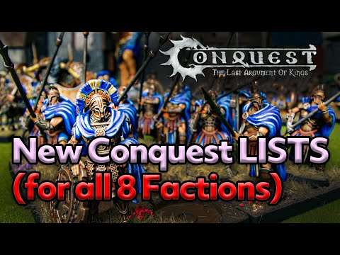 New Conquest ARMY BUILDER update - looking at lists for all 8 factions