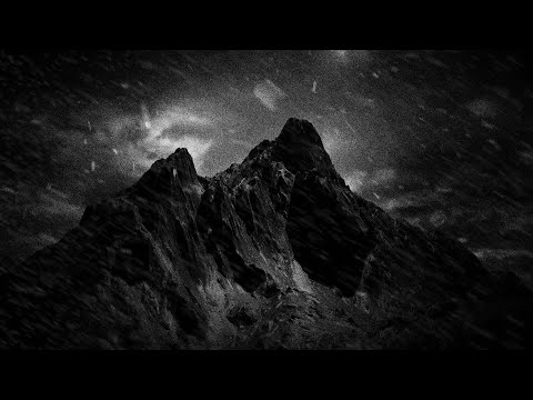 Snowstorm in the Mountains to Overcome Stress to Sleep Instantly | Blizzard at Night - Dimmed Screen