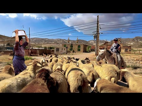 Exploring Iran's Nomadic Lifestyle | Daily routine of rural people in Traditional village