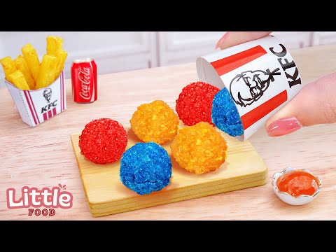 🍗 Mini Real Food | Popcorn Chicken Recipe KFC Style | Little Food 🍗