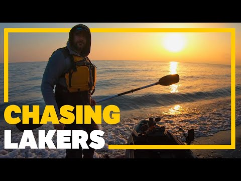 Kayak Fishing for Spring Lake Trout - Lake Ontario