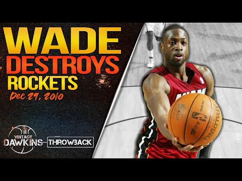 Dwyane Wade ERUPTS For 45 Pts vs Rockets ⚡🔥 | Dec 29, 2010 | VintageDawkins