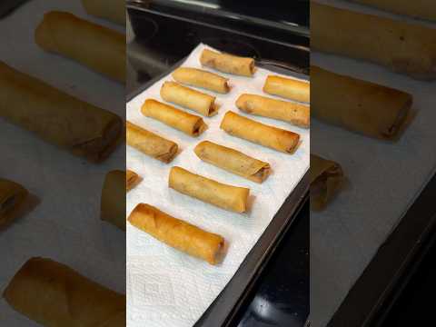 Eggroll-ing in the deep…fryer. 🔥 idc what you say, these will always be #eggrolls. #eggroll