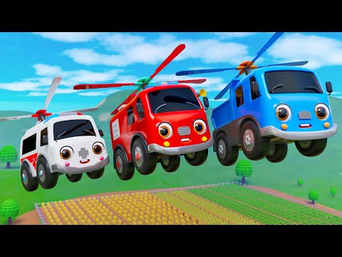 Wheels On The Bus on Mars | Rescue Baby Car From Bad Guy | Nursery Rhymes & Kids Songs - Baby Car TV