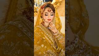 Golden dress with makeover #wedding #makeup #bridalbeauty