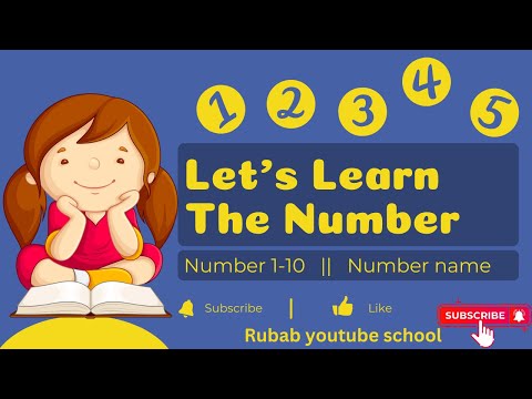 Number Name || Number Name 1-10 || Number spelling || Learn Number || Numbers 1-10 || By Rubab mam