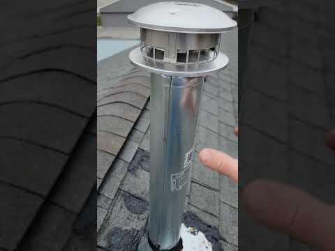 HVAC B-vent flue pipe roof flashing install  - Gone horribly wrong by hvac company! 1