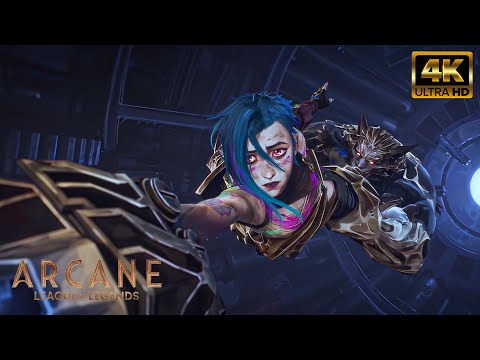 [4K AI] | Arcane Season 2 | Jinx's "Death" Scene | UPSCALED