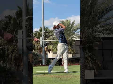 Tommy Fleetwood and Charley Hull striping Qi35 Driver during testing. 👀 #TaylorMade #shorts