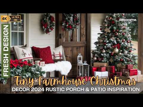 2024 Tiny Farmhouse Christmas Decor: Rustic Porch & Patio Inspiration