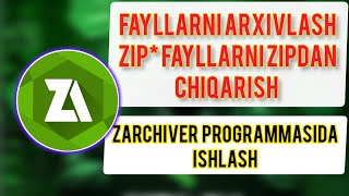 *ZARCHIVER* || ZIP FAYLLARNI ZIPDAN CHIQARISH #app #TELEGRAM#telegram #zarchiver_aimbot