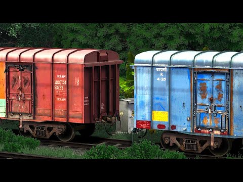 BCNA RED COUPLING BCNA BLUE WAGON | BUMPY RAILROAD | Train Simulator | Railwork | RAILWAY RITAM