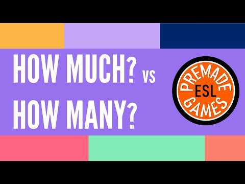 'How Much' vs 'How Many' English Grammar Quiz