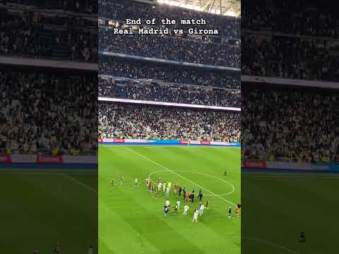 End of the match between Real Madrid vs Girona