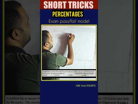 Short tricks #140 Percentages #rrb #maths #mathshortcuts #viral #mathtricks #rrbalp2024