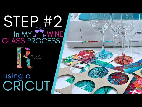 😃How to PEEL Paint Skin & use Cricut to cut Perfect Circles ~ STEP #2 of My Wine Glass #trirrrtistry