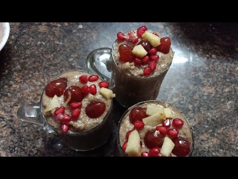 Healthy dry fruits and nuts shake