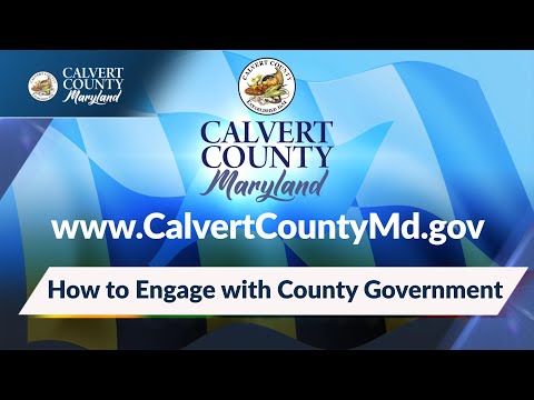 How to Engage with Calvert County Government