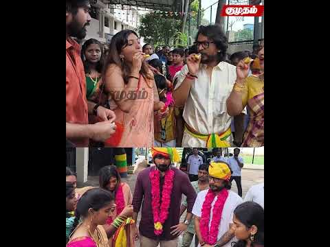 Vishnuvardhan-க்கு மேள தாள வரவேற்பு😍🔥 Nesippaya Team | AkashMurali | Aditi Shankar❤️