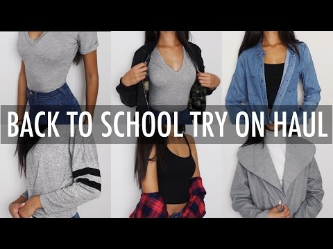 BACK TO SCHOOL TRY ON HAUL 2016!