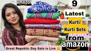 😃 Amazon Huge Kurta Sets, Kurtis, Dresses & Winter wear Haul Starting Rs.243|❤️Amazon Haul