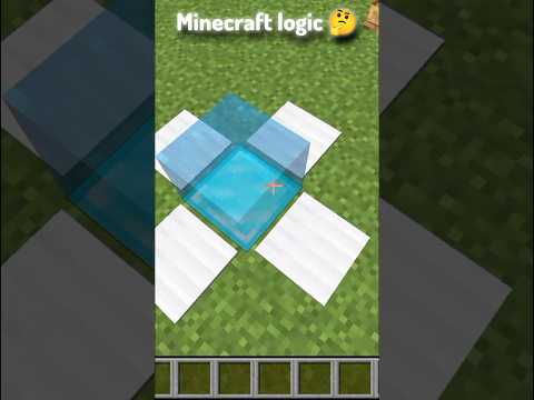 Minecraft logic 🤔🤯#viralshort #minecraft #shortsfeed #foryou