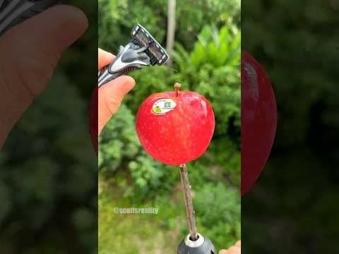 How to shave an apple in seconds 🍎😳