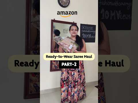 🤯 Ready-to-Wear Saree No. 2 ✨| Amazon Haul #trending #fashion #shorts