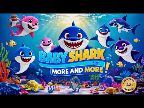 Baby Shark More and More | Fun Shark Family Song for Kids!