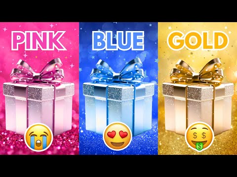 Choose Your Gift...! Pink, Blue or Gold 💗💙⭐️ How Lucky Are You? 🎁 WhizQuizz