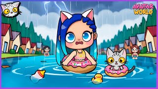 🌩️✨ The CLOUD FAMILY CAUSES FLOODS all over the city! - Storm in Avatar World 🌊💦