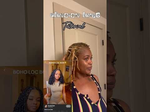 BOHO LOCS tutorial | natural #locs + curls #locstyles #loctutorial #tutorial #locsjourney #boholocs