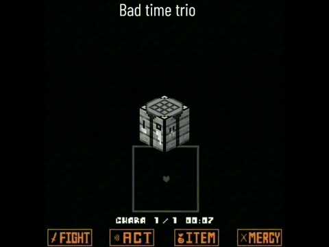 BAD TIME TRIO #jc2035 #minecraft #meme #memes #undertale