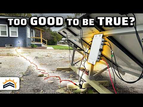 Plugging Solar Panels Directly Into An Outlet | Surprising Results