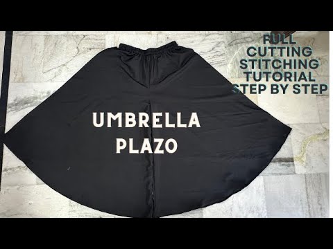 Full circle plazo cutting and stitching/ Umbrella plazo cutting and stitching step by step easy way