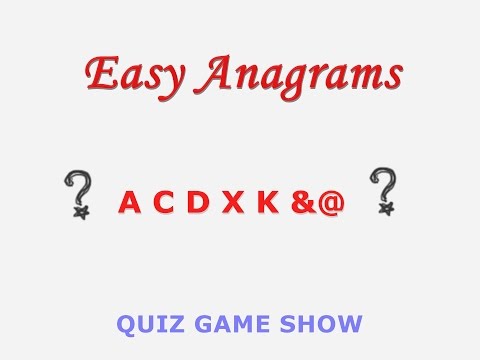 Easy anagrams - Word game