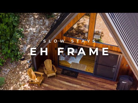 Eh Frame is a modern A-frame with a Mid Century twist in Noosa National Park | SLOW STAYS