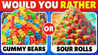 Would You Rather...? Sweet VS Sour JUNK FOOD Edition 🍭🍋