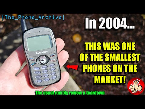 The Panasonic A100 was one of the SMALLEST Phones Available in 2004! (THE_PHONE_ARCHIVE)