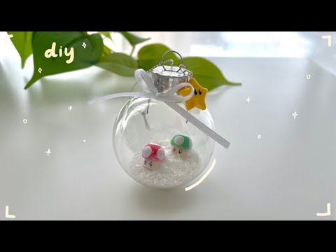 DIY easy christmas tree ornament 🎄(super mario themed)