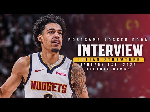 Julian Strawther Full Postgame Locker Room Interview vs. Hawks 🎙 | 1/1/25