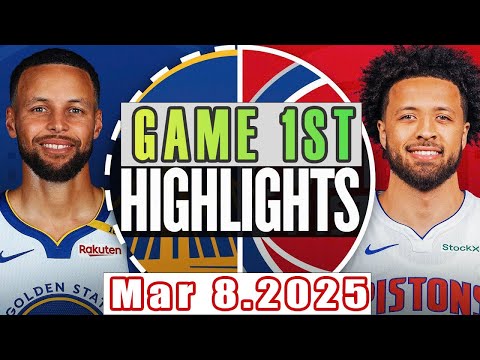 Golden State Warriors Vs Detroit Pistons Game 1st Highlights Mar 07,2025 NBA Season 2024-25