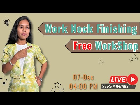 Work Neck Finishing  Free WorkShop Today 4:00 PM Live.