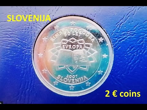 Eslovenia (Slovenija) 2 euros monedas conmemorativas (2007 - 2019)