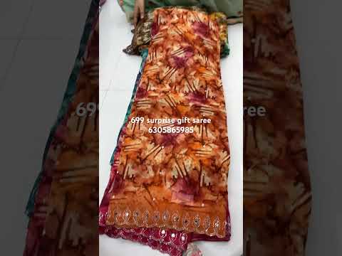 Ugadi offer saree konta saree free shimmer georgette sarees in Chirala sarees sarees