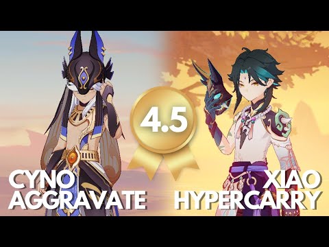 Cyno Aggravate and Xiao Hypercarry - Spiral Abyss 4.5 | Genshin Impact