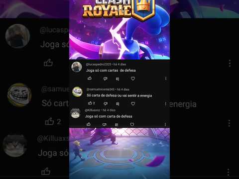 SOMENTE cartas de DEFESA no #clashroyale !