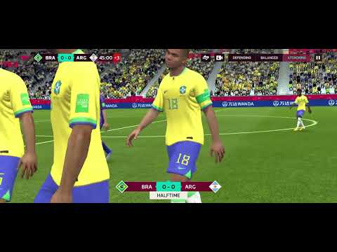 Brazil Vs Argentina Semifinal Match || FIFA World Cup Qatar || FIFA Mobile || FIFA Football Match